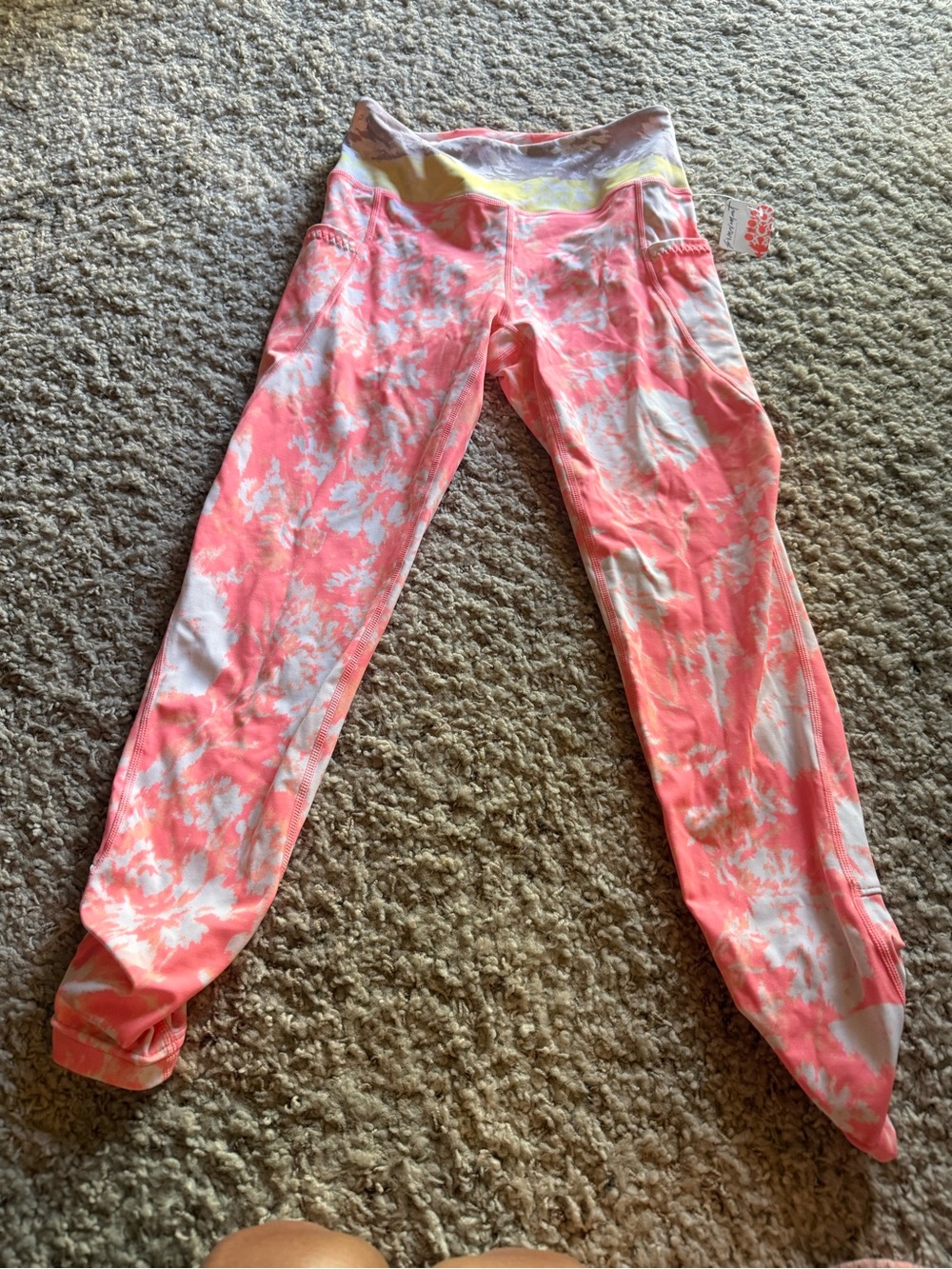 Free People floral waves rider leggings